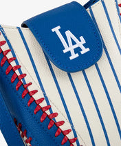 MLB Los Angeles Dodgers Crossbody Bag With Baseball Seam