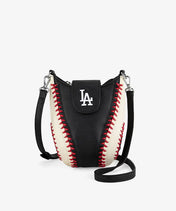 MLB Los Angeles Dodgers Crossbody Bag With Baseball Seam