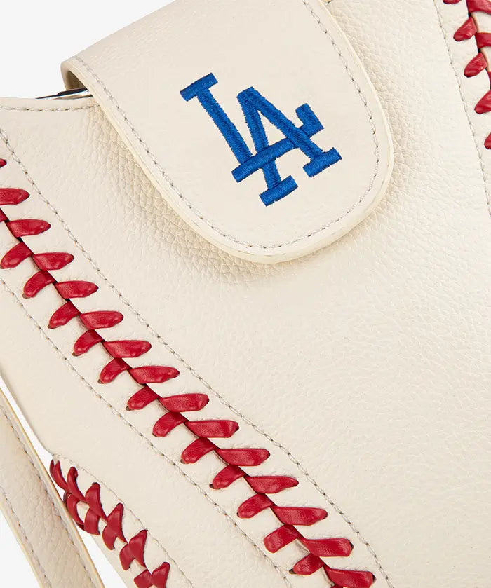 MLB Los Angeles Dodgers Crossbody Bag With Baseball Seam