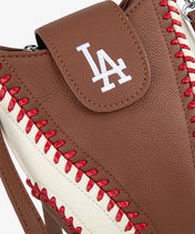 MLB Los Angeles Dodgers Crossbody Bag With Baseball Seam
