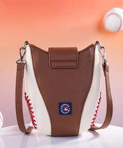 MLB Los Angeles Dodgers Crossbody Bag With Baseball Seam