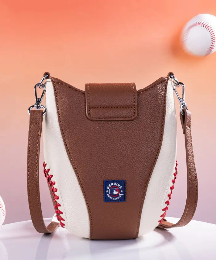MLB Los Angeles Dodgers Crossbody Bag With Baseball Seam