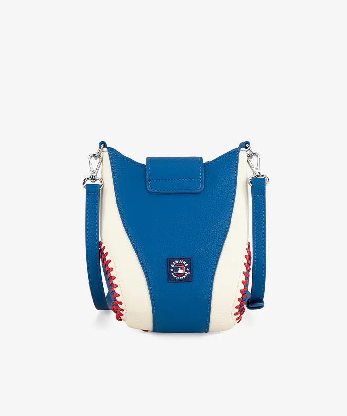 MLB Los Angeles Dodgers Crossbody Bag With Baseball Seam