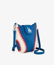 MLB Los Angeles Dodgers Crossbody Bag With Baseball Seam