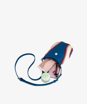 MLB Los Angeles Dodgers Crossbody Bag With Baseball Seam