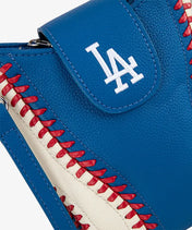 MLB Los Angeles Dodgers Crossbody Bag With Baseball Seam