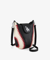MLB Los Angeles Dodgers Crossbody Bag With Baseball Seam