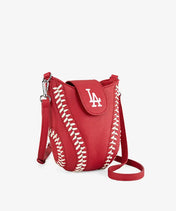 MLB Los Angeles Dodgers Crossbody Bag With Baseball Seam