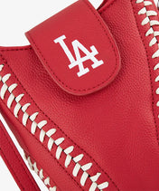 MLB Los Angeles Dodgers Crossbody Bag With Baseball Seam