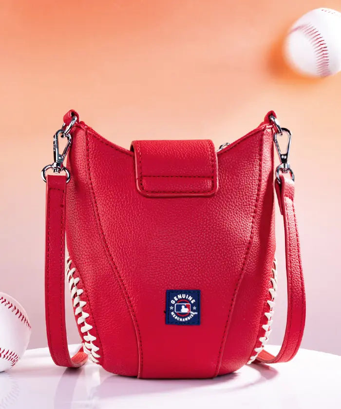 MLB Los Angeles Dodgers Crossbody Bag With Baseball Seam