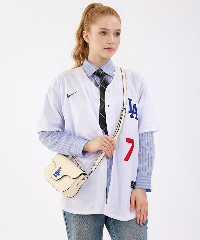 MLB Los Angeles Dodgers Flap Crossbody Bag with Top Handle