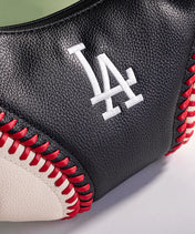 MLB Los Angeles Dodgers Hobo Bag With Baseball Seams