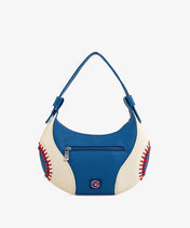MLB Los Angeles Dodgers Hobo Bag With Baseball Seams