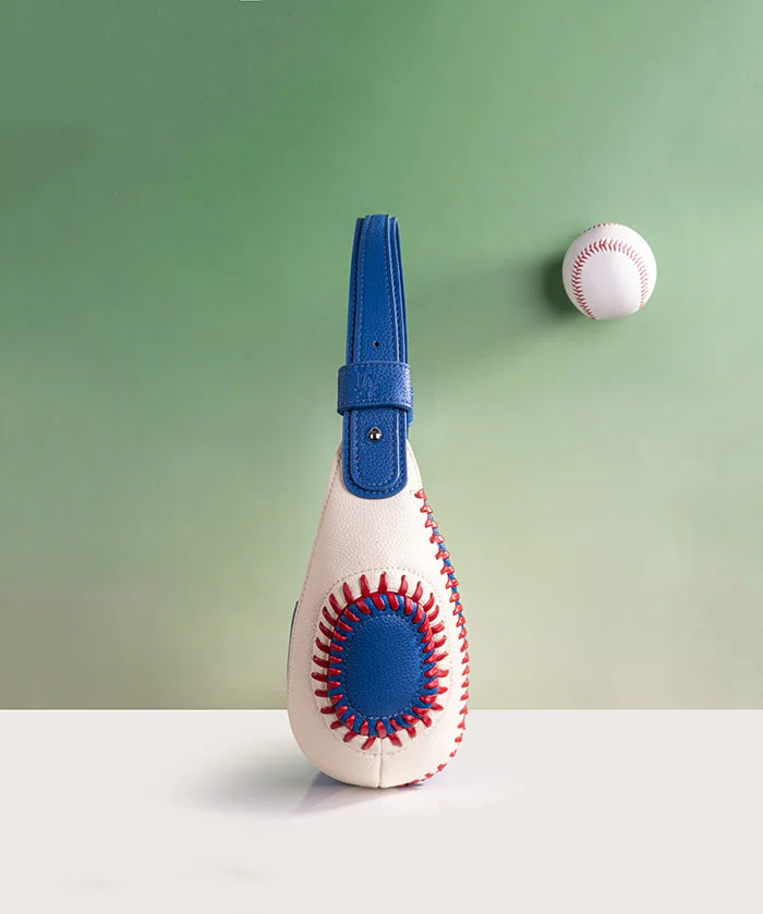 MLB Los Angeles Dodgers Hobo Bag With Baseball Seams