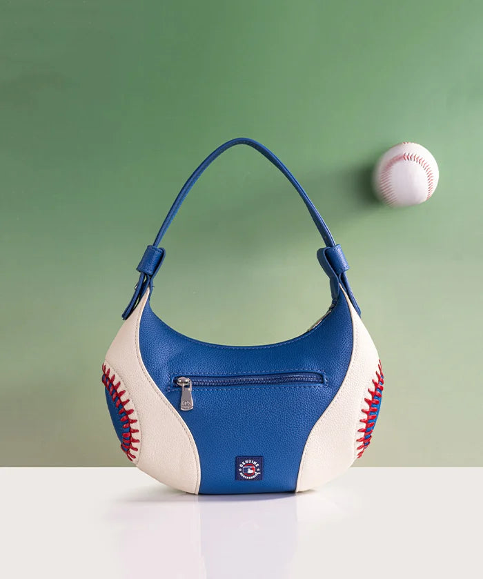 MLB Los Angeles Dodgers Hobo Bag With Baseball Seams