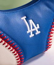 MLB Los Angeles Dodgers Hobo Bag With Baseball Seams