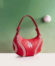 MLB Los Angeles Dodgers Hobo Bag With Baseball Seams