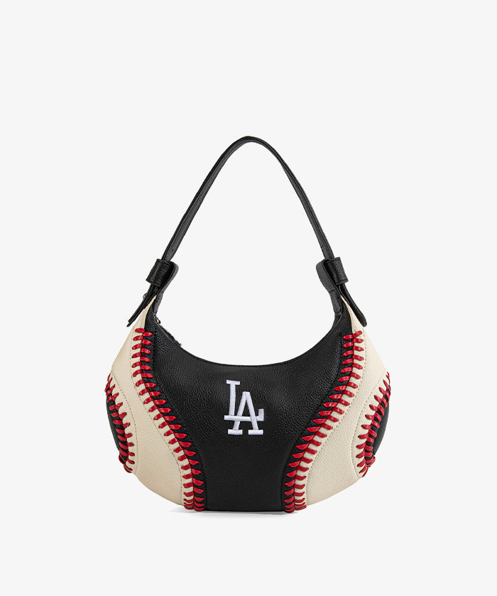 MLB Los Angeles Dodgers Hobo Bag With Baseball Seams