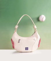 MLB Los Angeles Dodgers Hobo Bag With Baseball Seams