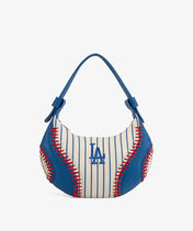 MLB Los Angeles Dodgers Hobo Bag With Baseball Seams