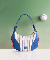 MLB Los Angeles Dodgers Hobo Bag With Baseball Seams
