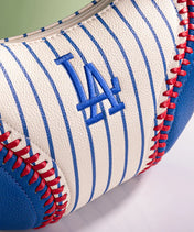 MLB Los Angeles Dodgers Hobo Bag With Baseball Seams