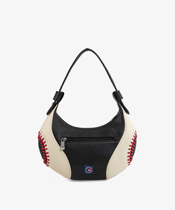 MLB Los Angeles Dodgers Hobo Bag With Baseball Seams