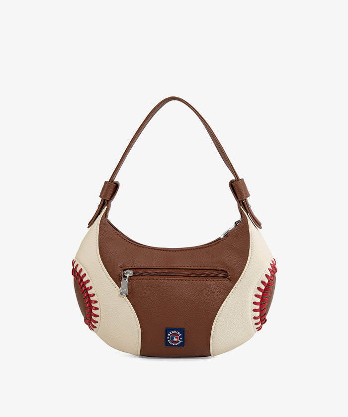 MLB Los Angeles Dodgers Hobo Bag With Baseball Seams