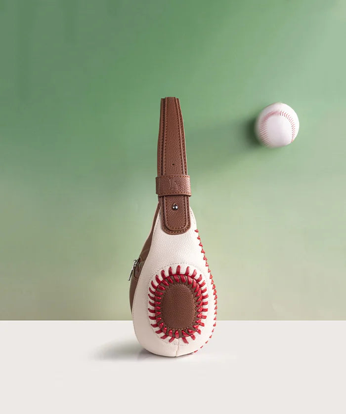 MLB Los Angeles Dodgers Hobo Bag With Baseball Seams