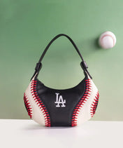 MLB Los Angeles Dodgers Hobo Bag With Baseball Seams