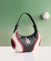 MLB Los Angeles Dodgers Hobo Bag With Baseball Seams