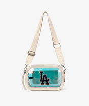 MLB Los Angeles Dodgers Iridescent Clear Crossbody Bag