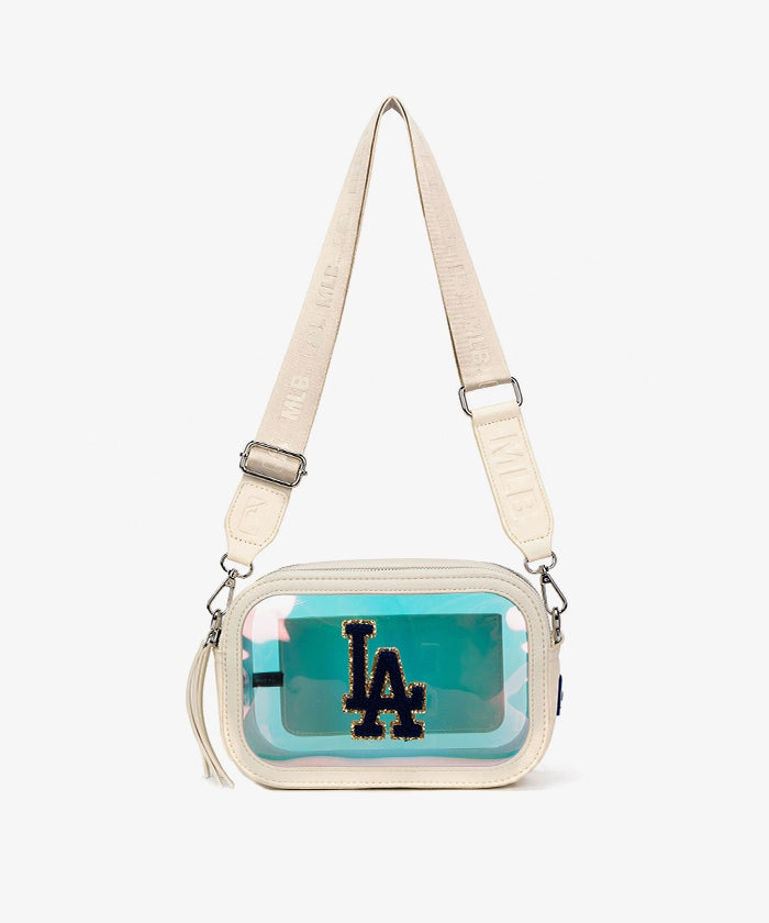 MLBLosAngelesDodgersIridescentClearCrossbodyBag_1.webp