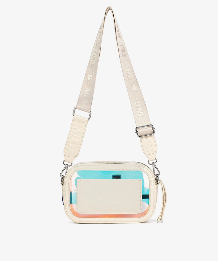 MLB Los Angeles Dodgers Iridescent Clear Crossbody Bag