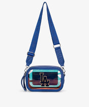 MLB Los Angeles Dodgers Iridescent Clear Crossbody Bag