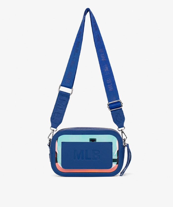 MLB Los Angeles Dodgers Iridescent Clear Crossbody Bag
