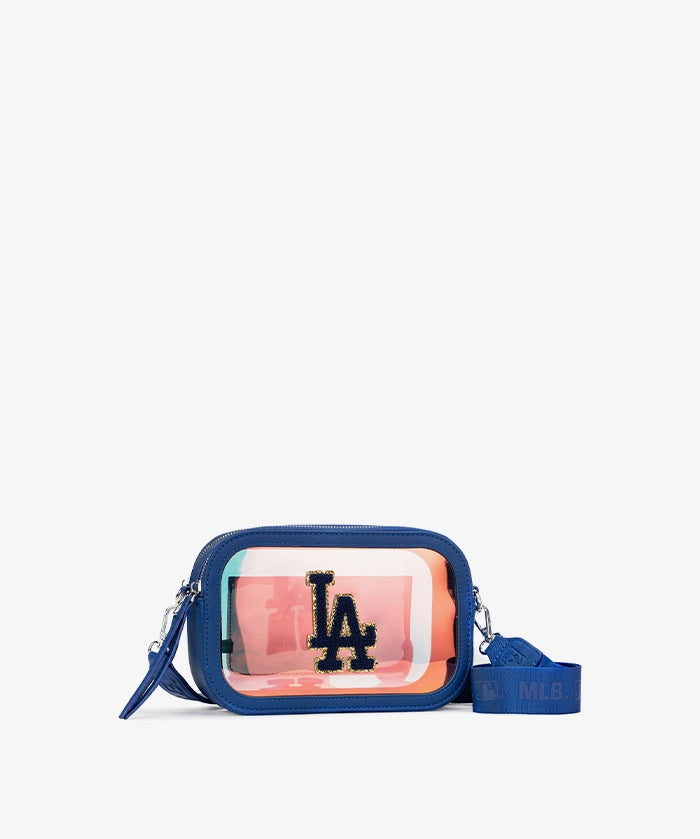 MLB Los Angeles Dodgers Iridescent Clear Crossbody Bag
