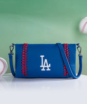 MLB Los Angeles Dodgers Leather Crossbody Purse