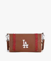 MLB Los Angeles Dodgers Leather Crossbody Purse