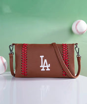 MLB Los Angeles Dodgers Leather Crossbody Purse