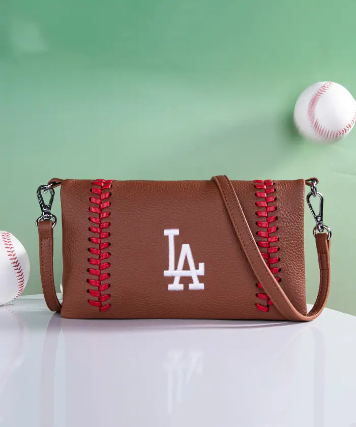 MLB Los Angeles Dodgers Leather Crossbody Purse