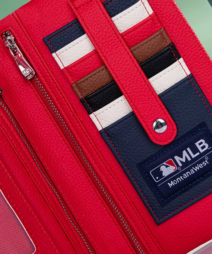 MLB Los Angeles Dodgers Leather Crossbody Purse
