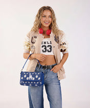 MLB Los Angeles Dodgers Star Field Flap Crossbody