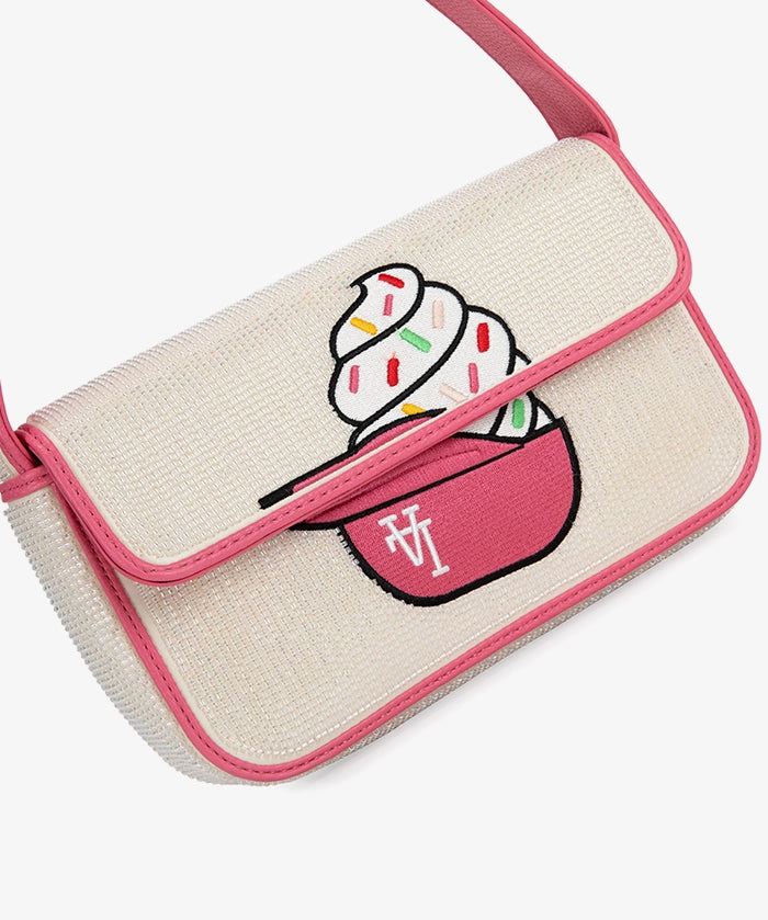 MLB Los Angeles Dodgers Sundae Helmet Beaded Bag