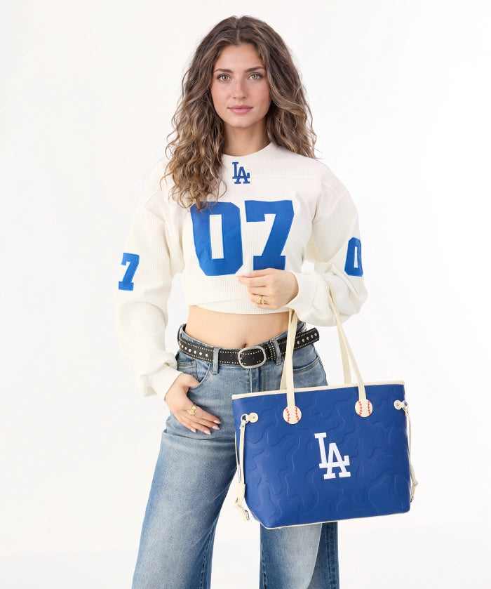 MLB Los Angeles Dodgers Tote Bag with Wristlet Wallet
