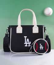 MLB Los Angeles Dodgers Tote Bag with Baseball Coin Pouch