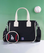 MLB Los Angeles Dodgers Tote Bag with Baseball Coin Pouch