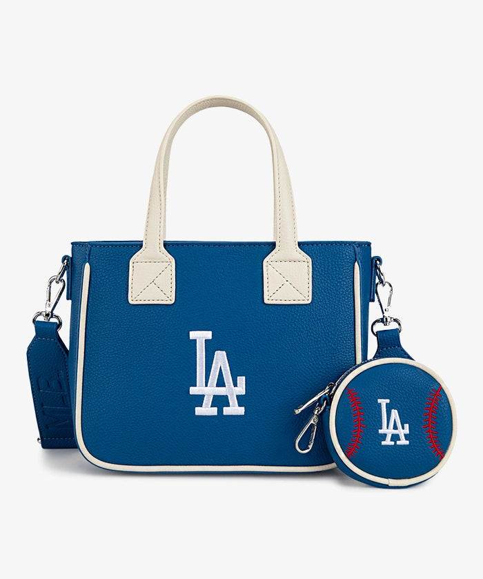 MLB Los Angeles Dodgers Tote Bag with Baseball Coin Pouch MLB Los Angeles Dodgers Tote Bag with Baseball Coin Pouch