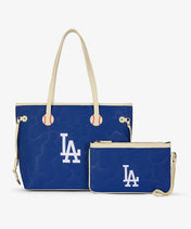 MLB Los Angeles Dodgers Tote Bag with Wristlet Wallet