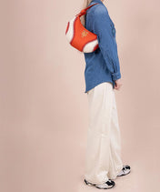 MLB New York Mets Hobo Bag With Baseball Seams